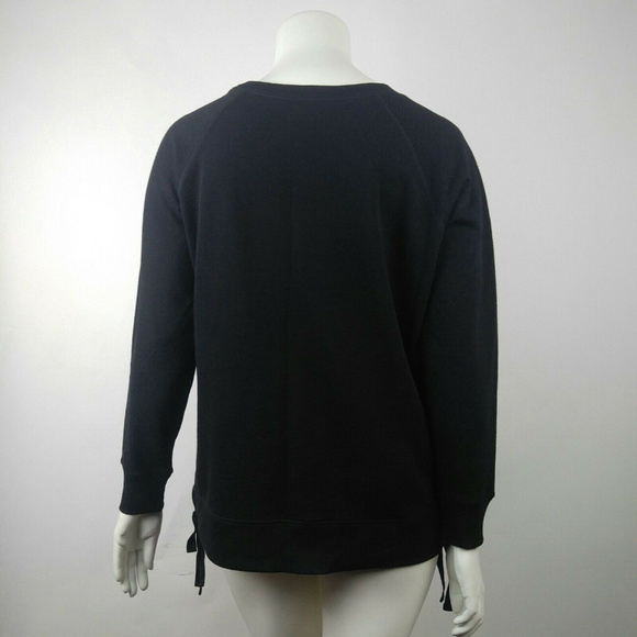 Xersion Sweatshirt Black Lace Up 0X NWT - Picture 4 of 6